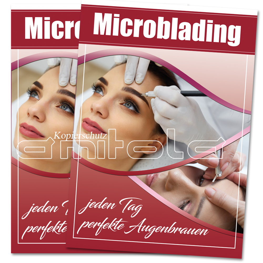 Microblading Din A1 Kosmetik Werbung Kundenstopper Poster Banner Aufkleber Ebay