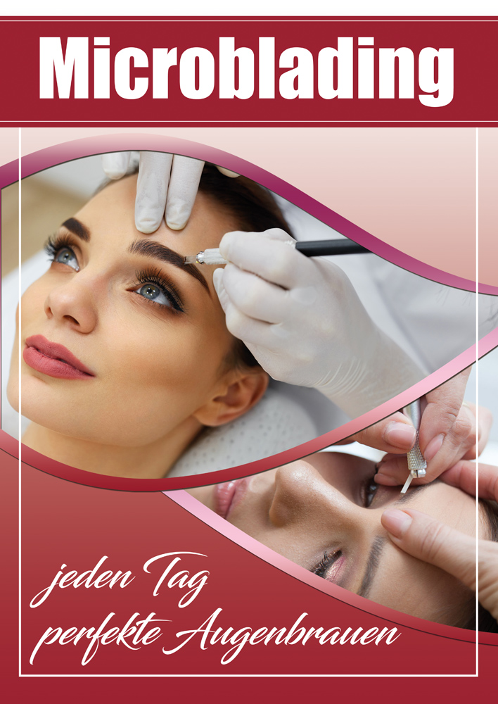 Microblading Din A1 Kosmetik Werbung Kundenstopper Poster Banner Aufkleber Ebay